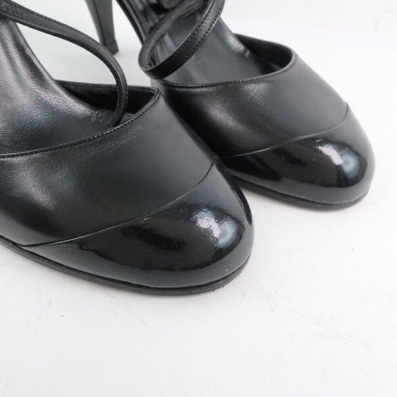 CHANEL Sandals black Calfskin/Patent leather Women - Picture 4 of 12